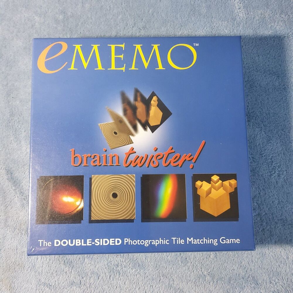 SEALED Ekos eMEMO Brain Twister Double-Sided Photographic Tile Matching Game